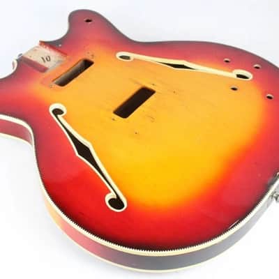 1967 Vintage Fender Coronado II XII Sunburst BODY USA 1960s Early-CBS image 6