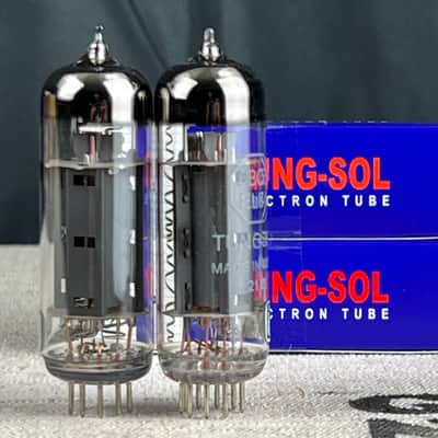 Tung-sol New Matched Pair (2) Tung-Sol EL84 Vacuum Tubes  El84 matched pair image 2