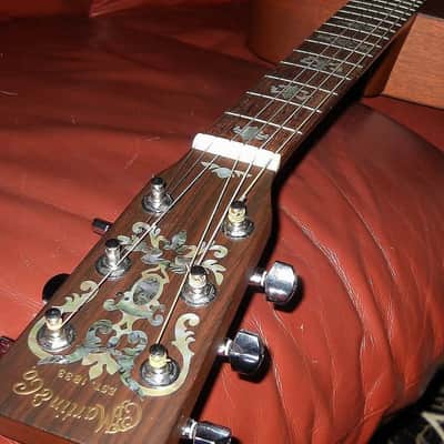 Vintage Chandelier Torch Guitar Headstock Inlay Decal Sticker image 3