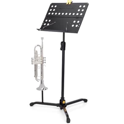 Hercules Foldable Orchestra Stand w/ Perforated Desk & Swivel Legs image 2