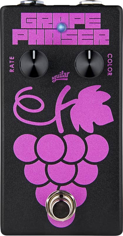 Aguilar Grape Phaser V2 Phaser Bass Effects Pedal, Black image 1