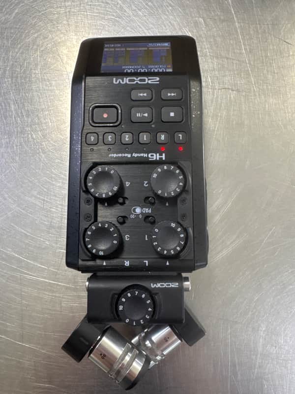 Zoom XYH-6 Adjustable Stereo X/Y Mic Capsule Attachment for Handy Recorders 2010s - Silver image 1