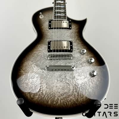 ESP Original Series Eclipse Custom Electric Guitar w/ Case - Silver Liquid Metal Burst image 10
