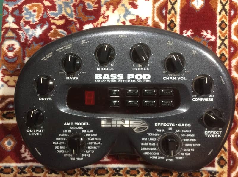 Line 6 Bass POD Multi-Effect and Amp Modeler image 1