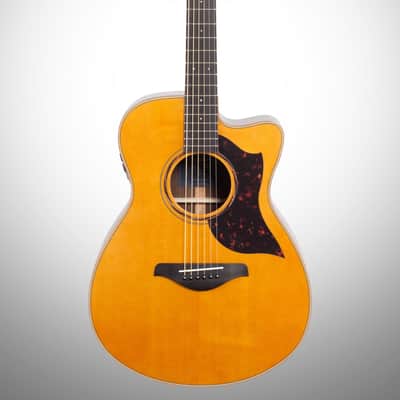 Yamaha AC3R Acoustic-Electric Guitar (with Gig Bag), Vintage Natural image 2