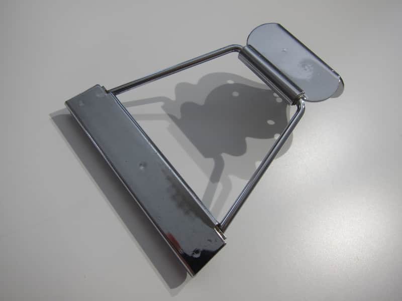 Gibson Acoustic 12 String Guitar Tailpiece Authentic Vintage Part Circa-1960s-Chrome image 1