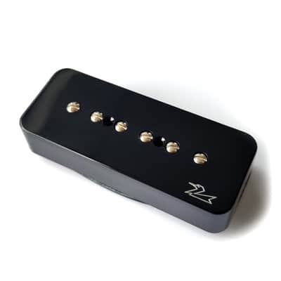 Fuzzy Duck™ Silver90s – Alnico 5 P90 Single Coil Pickups - P90 Bridge in black with logo