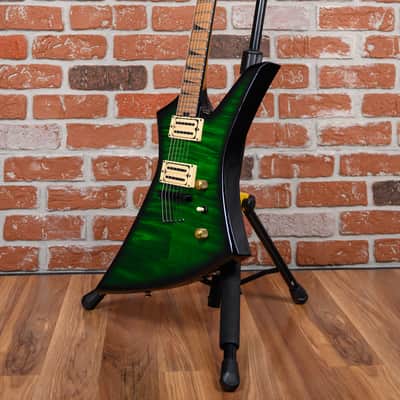 Jackson Usa Custom Shop KE-2H TOM Roasted Kelly Flame Maple Top Transparent Green Burst 2024 w/OHSC (B-stock) image 5