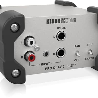Klark Teknik PRO DI AV 2 DI 22P Passive Stereo DI Box image 6