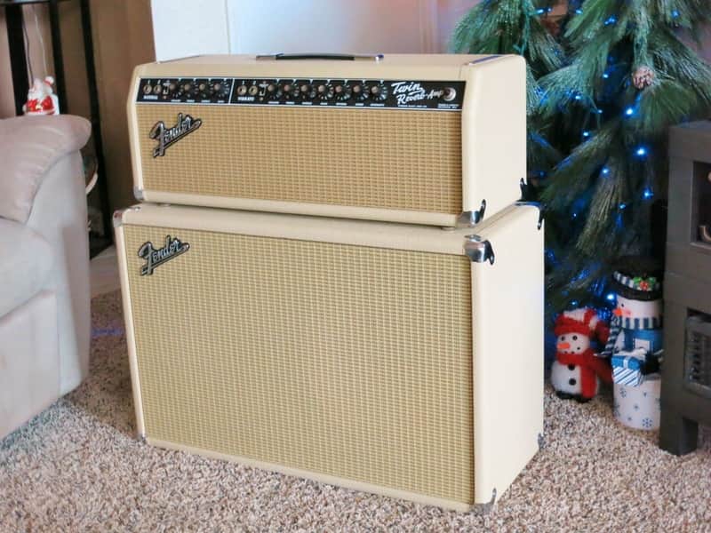 69 Fender Twin Reverb Head & Custom 2x12 Speaker Cabinet! image 1