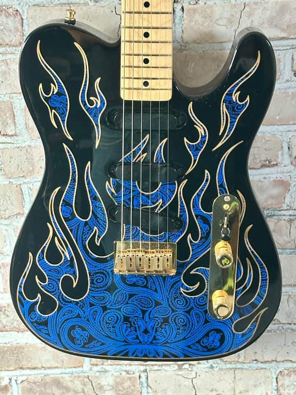 Fender James Burton USA Telecaster 2022 - Blue Paisley Flames