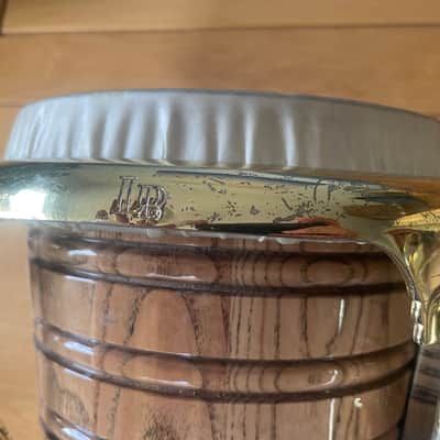 Immagine Latin Percussion LP793X Giovanni Galaxy Series Ash Bongos with Gold Tone Hardware 2010s - Natural - 5