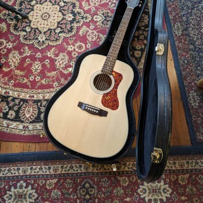 Guild D-240E Dreadnought Acoustic-Electric Guitar 2022 Natural Satin w/Case #G22116584 image 2