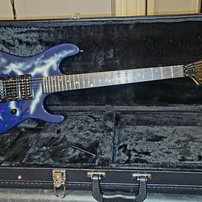Kramer Nightswan 1989 Lightning graphic guitar Vintage Original Floyd  F serial EXCELLENT!!! image 3