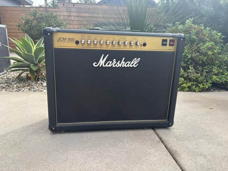 Marshall JCM 900 Model 4502 50-Watt Hi Gain Dual Reverb 2x12 Combo 1990s - Black image 1