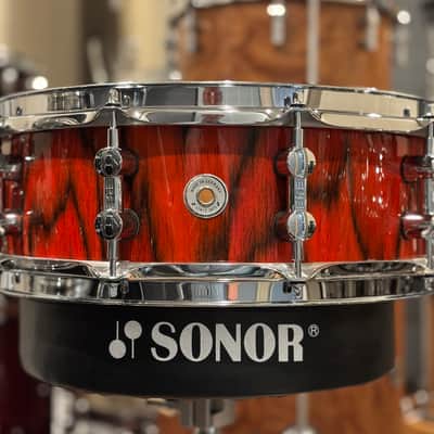 Sonor Prolite 14X5 Fire Red Snare Drum image 2
