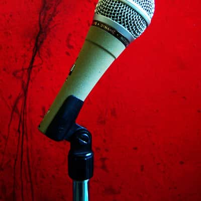Vintage 1980's Philips Cardioid Dynamic Microphone Low Z w mic clip # 1 Shure Electro Voice Ampex image 8