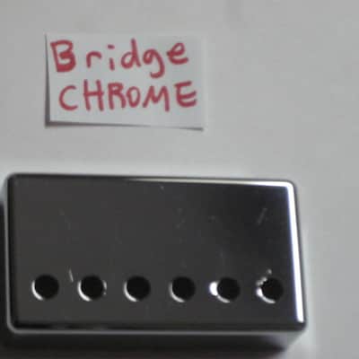 lightly used (has less than light average wear) genuine Gibson PRPC-015 Chrome Bridge Humbucker Cover - BRIDGE pole spacing: 52mm image 10