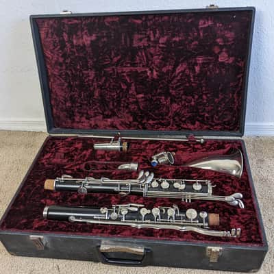 Vintage La Chambre Paris All Wood Bass Clarinet made in France image 2