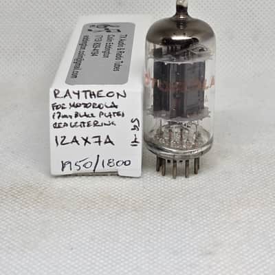 Raytheon 1959 12AX7A Long Black Plate Balanced (7.6%) Single NOS ECC83 12AX7