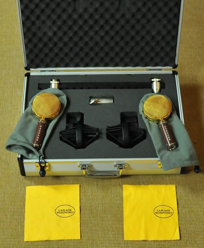 Cascade Fat Head Ribbon Microphones with Lundahl Transformers - Blumlein Bar image 1