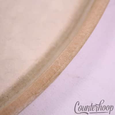Ludwig 16"Floor Tom Calf Skin Drum Head Batter/Resonant USA Vintage 40s 2p Maple image 3