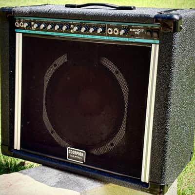 Peavey Teal Stripe Bandit 112 Solo Series 1x12 Scorpion - 80s Vintage - NICE! image 1
