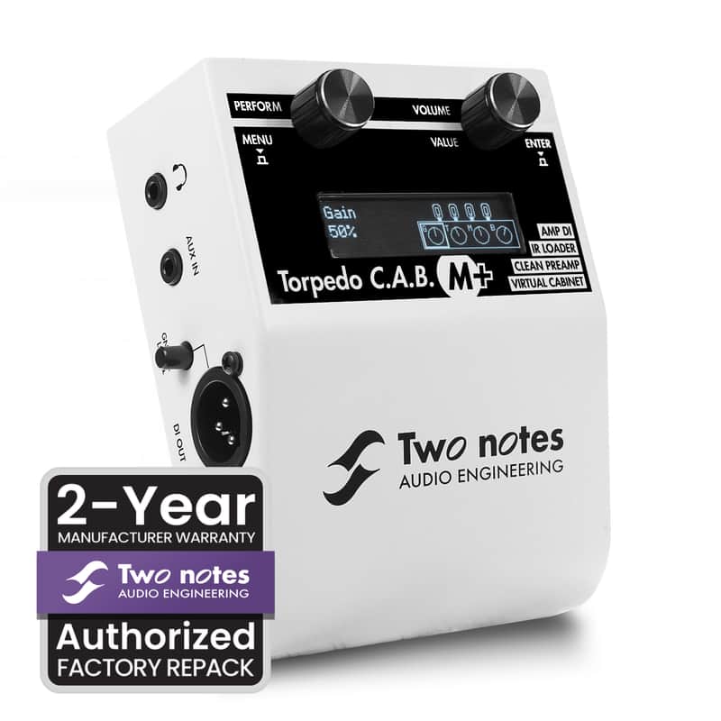 Two notes Factory Repack | C.A.B. M+  | Clean Amp Simulator / Cab Sim / Amp DI / IR Loader / Grade B image 1