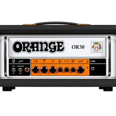Orange OR30 Guitar Amplifier Head - Black w/ Instrument Cable image 2