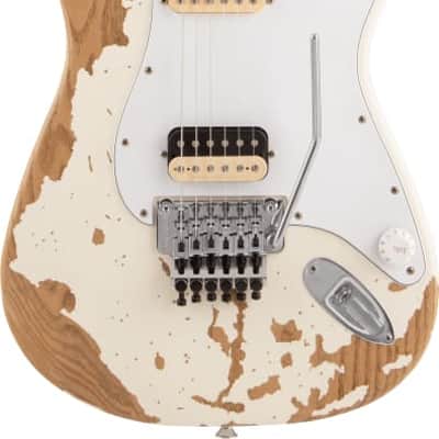 Charvel Henrik Danhage Limited Edition Signature Pro-Mod So-Cal Style 1 Electric Guitar. HS FR M, Maple Fingerboard, White Relic image 2