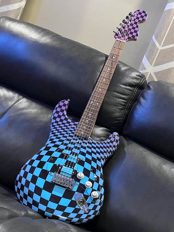 2008 Fender Squire Strat Black and Wrapped image 1