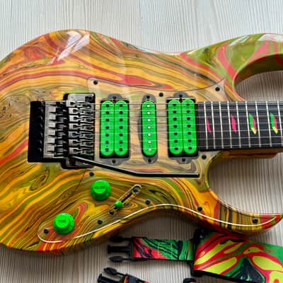Ibanez UV77-MC Steve Vai Signature Universe 1991 - Multi-Color image 6