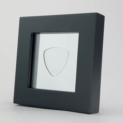 3" x 3" Double Sided Guitar Pick Display, CLEAR #346 Rounded Bass Shape image 11