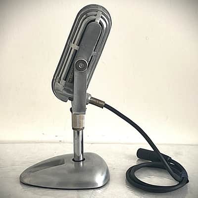 1940's era AMERICAN D9T Dynamic dual-element Microphone w/stand & cable image 9