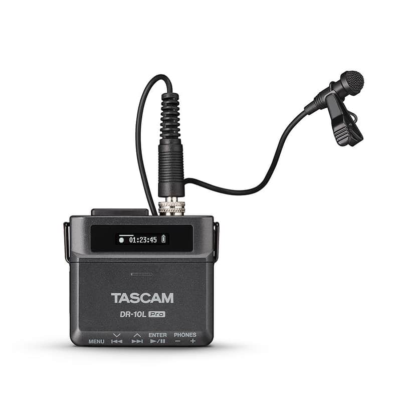 Tascam DR-10L PRO Ultra-Compact 32-bit Float Audio Field Recorder w/ Lavalier Mic image 1