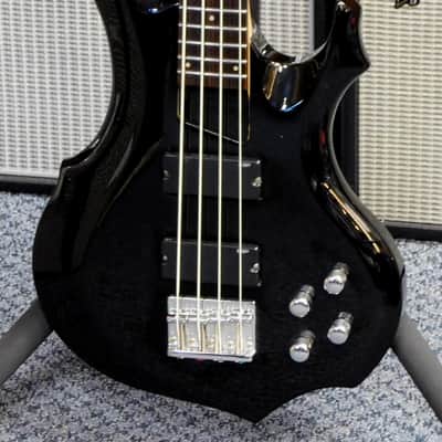 2012 ESP LTD F-104 Electric Bass! Humbuckers! 24 Frets! Gloss Black! VERY NICE!!! image 2