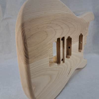Unfinished Ash HxH guitar body - for Fender Strat Stratocaster neck Floyd Rose J2419 image 6