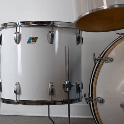 1980s Ludwig White Cortex "Concert Tom" Drum Set image 12