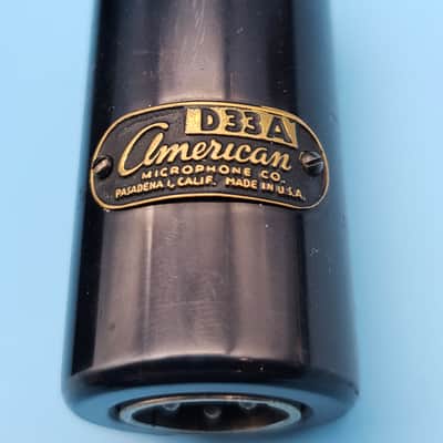 ☆Vintage 1950s American D33 Dynamic Microphone - American Microphone Company D22 D33A image 13
