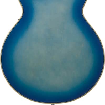 Ibanez George Benson Signature 6 String Hollow Body Electric Guitar - Jet Blue Burst (GB10EMJBB) image 8