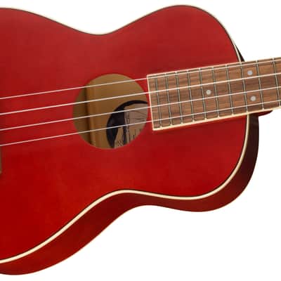 Fender Avalon Tenor Ukulele, Walnut Fingerboard, Cherry image 5