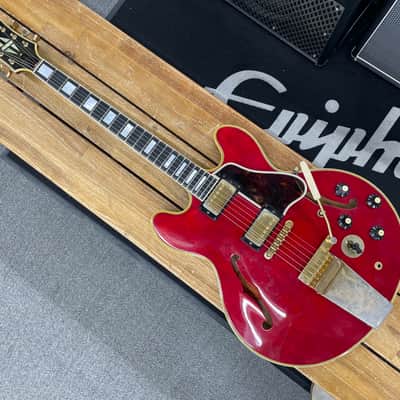 Gibson ES-355TD Stereo 1967 W/Maestro Vibrola - Cherry image 1