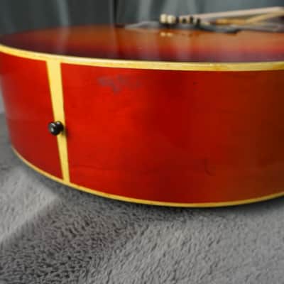 Morales M350 Jumbo Acoustic Japan Sunburst w/ Hard Case image 5