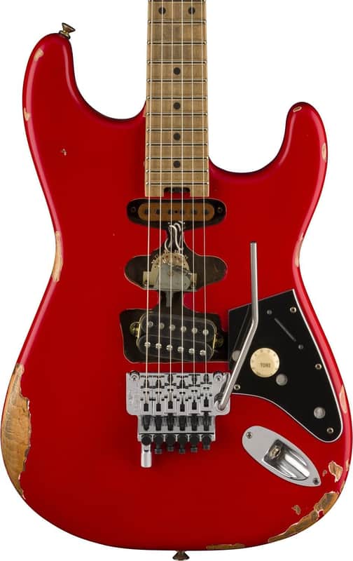EVH Frankenstein Relic Series Electric Guitar - Maple Fingerboard, Red imagen 1