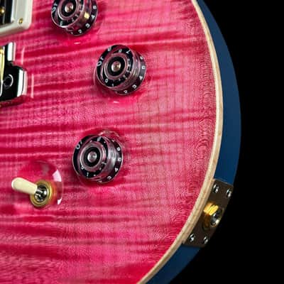 PRS TSG Exclusive Wood Library DGT 10 Top Bonnie Pink w/Frost Blue Metallic Back w/case 0427906 image 7