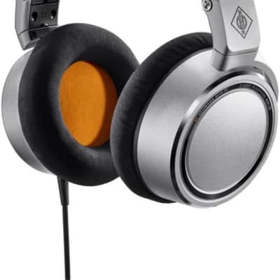 Neumann NDH 20 Closed Back Monitoring Professional Studio Headphones Gaming, Mixing, Mastering, Video or Audio Production, 3M straight cable w 1’8” stereo connector and 1/4” adaptor, Nickle, Large image 5