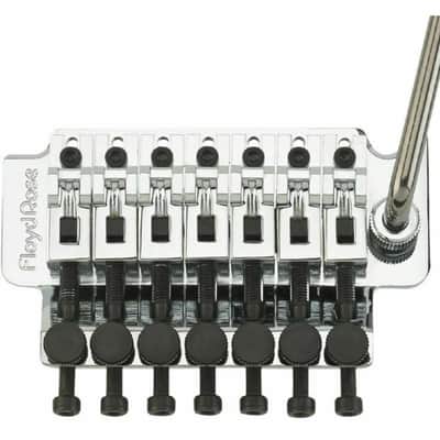 Floyd Rose FRTS100 Original Series 7-String Tremolo Bridge System, Chrome image 1