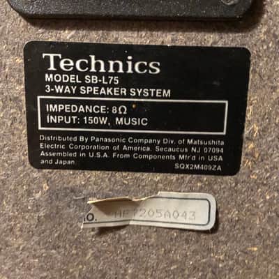 Vintage Technics floor house speakers image 7