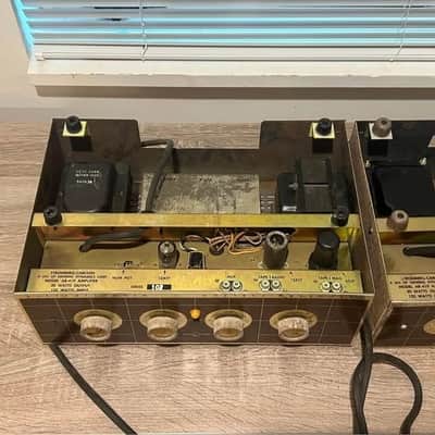PAIR of Stromberg Carlson AR-419 hi-fi tube power amps stereo amplifiers 6L6 image 2