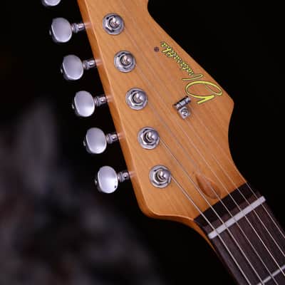 Dhatarattha HSS Strat-Style – Cherry Sunburst Nitro Heavy Relic image 7